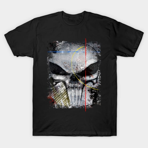 Abstract Skull T-Shirt by asaiphoto